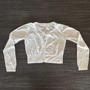 Cherokee Girls White Sweater Medium 7/8